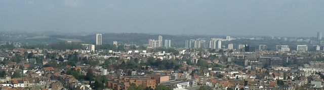 Vue panoramique vers Berchem-Sainte-Agathe