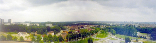 Panorama de Jette. Vue depuis l'AZ-VUB (UZ Brussel) en 1992. © Dada