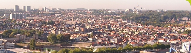 Laeken depuis le ballon aérostat Belgacom